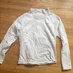 The North Face White Logo Quarter-Zip